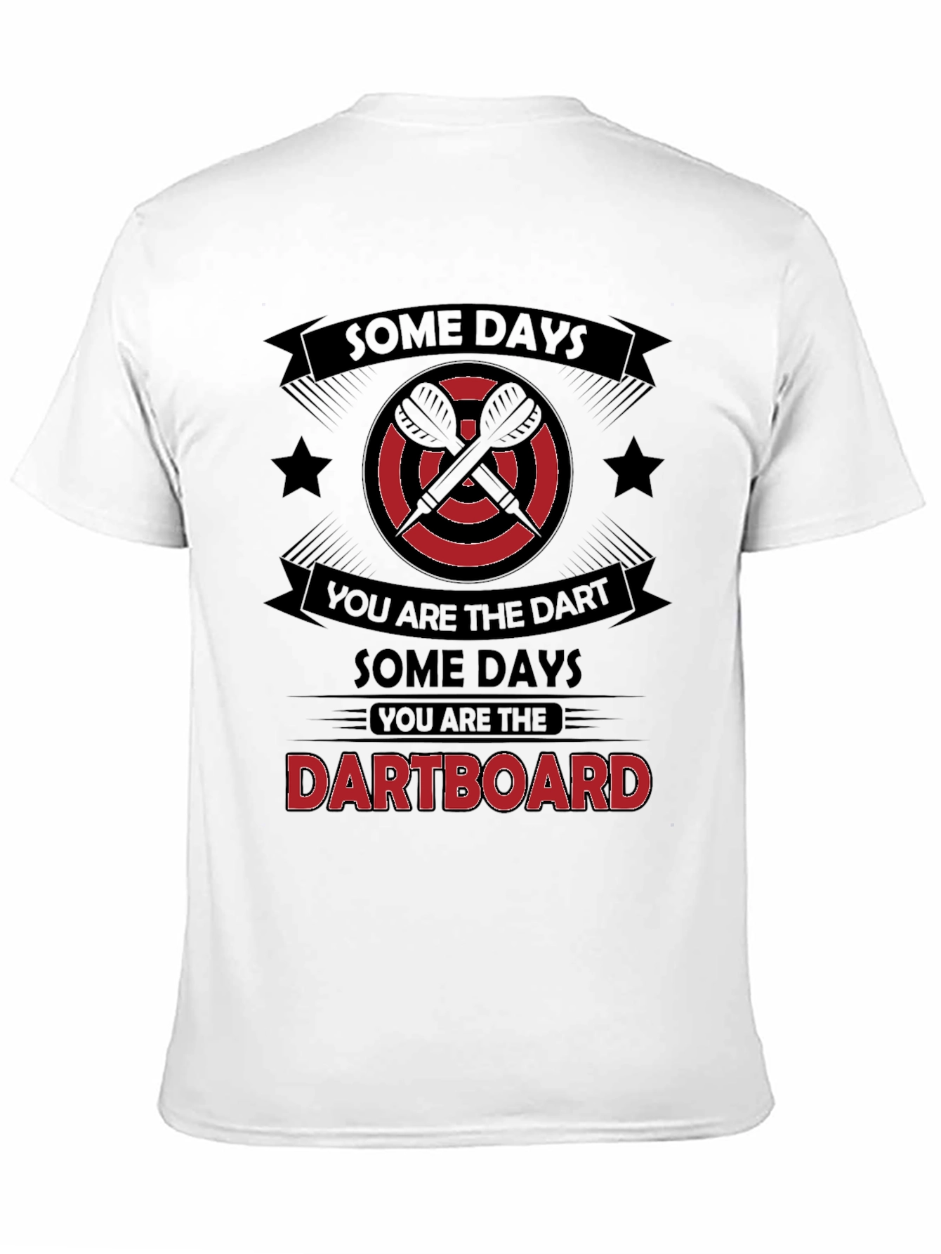 Dartboard Humor Graphic T-Shirt