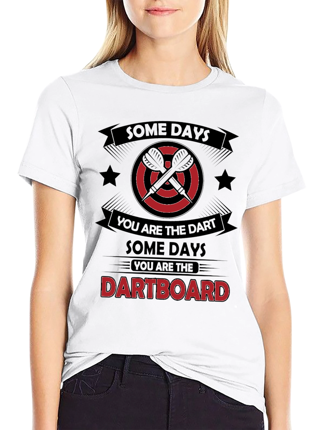Dartboard Humor Graphic T-Shirt