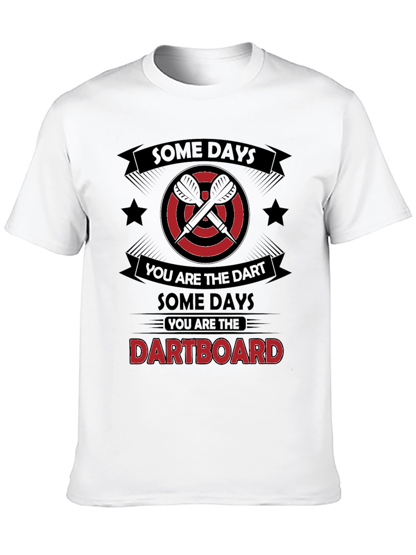 Dartboard Humor Graphic T-Shirt