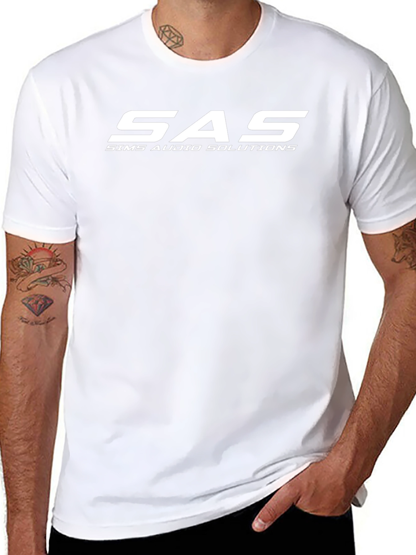 SAS Sims Audio Solutions Black T-Shirt