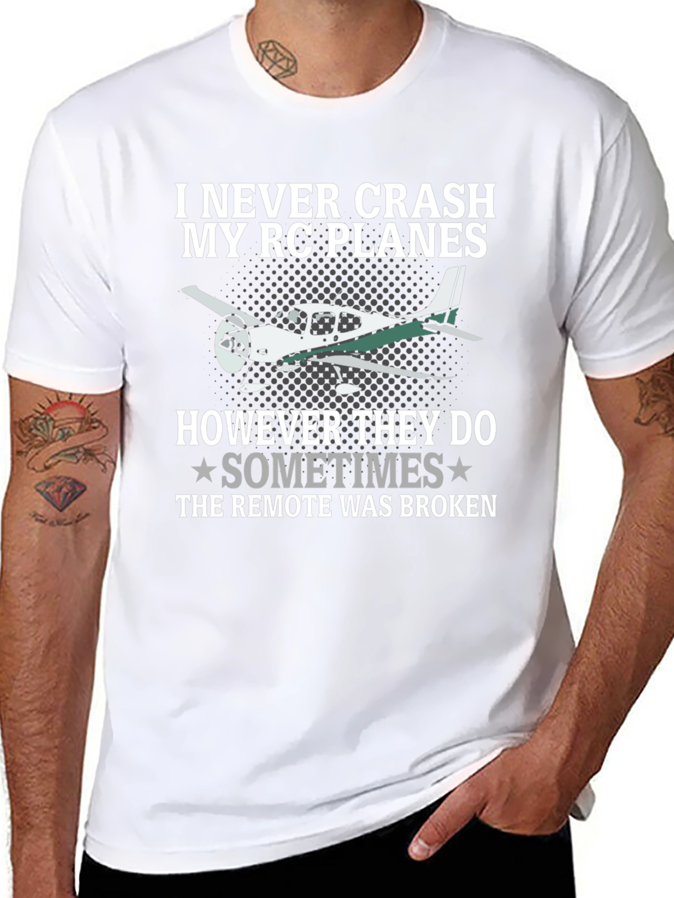 I Never Crash My RC Planes T-Shirt