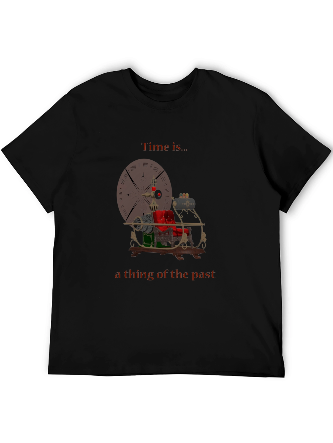 Time Machine T-Shirt - Retro Steampunk Style