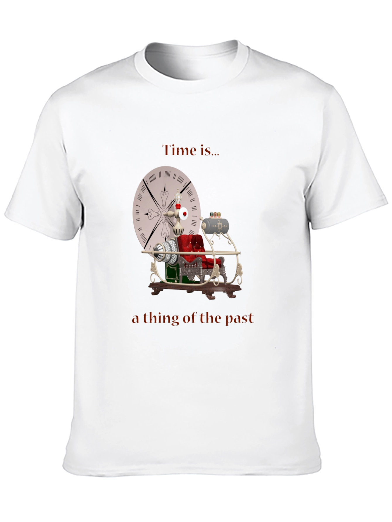 Time Machine T-Shirt - Retro Steampunk Style