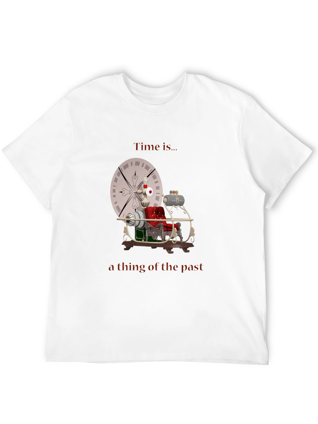 Time Machine T-Shirt - Retro Steampunk Style