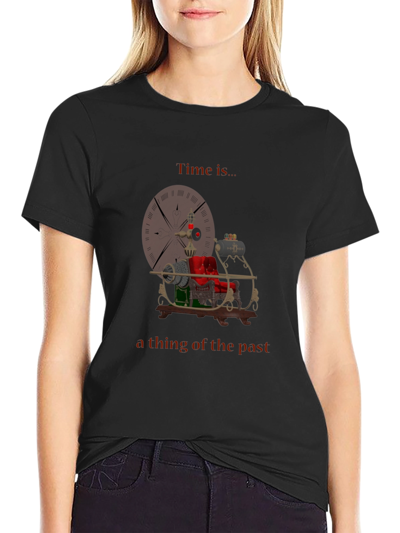 Time Machine T-Shirt - Retro Steampunk Style