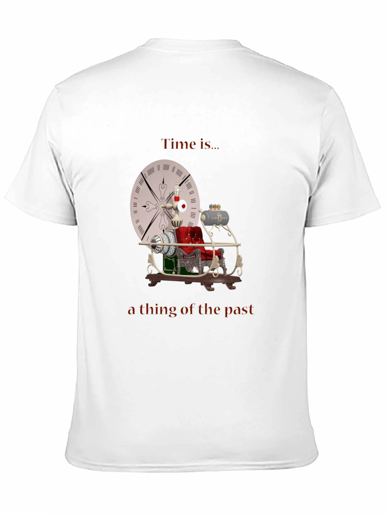 Time Machine T-Shirt - Retro Steampunk Style