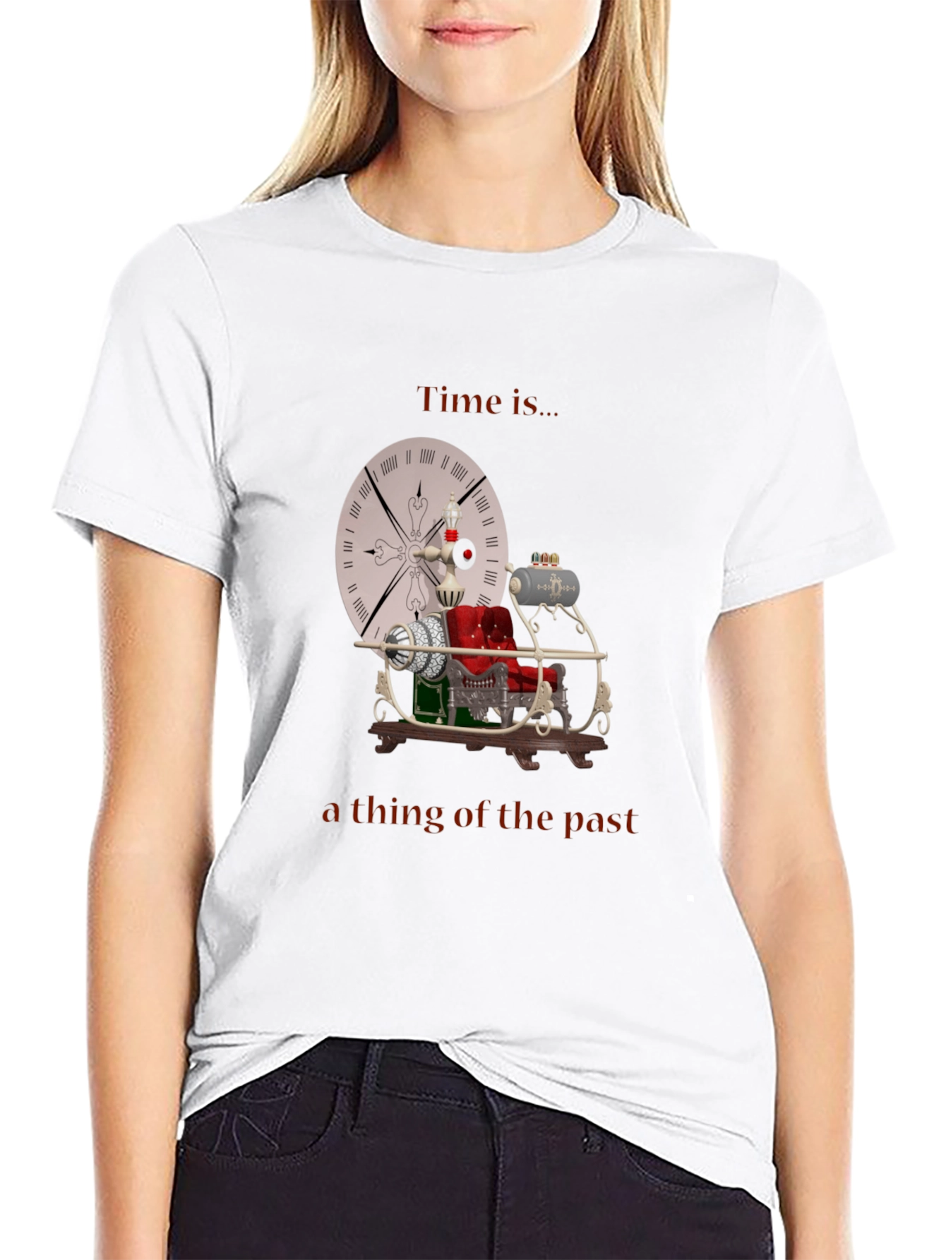 Time Machine T-Shirt - Retro Steampunk Style