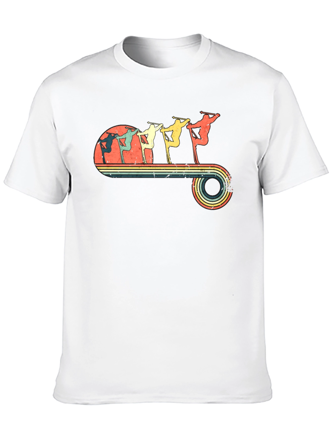Retro Skiing Evolution T-Shirt