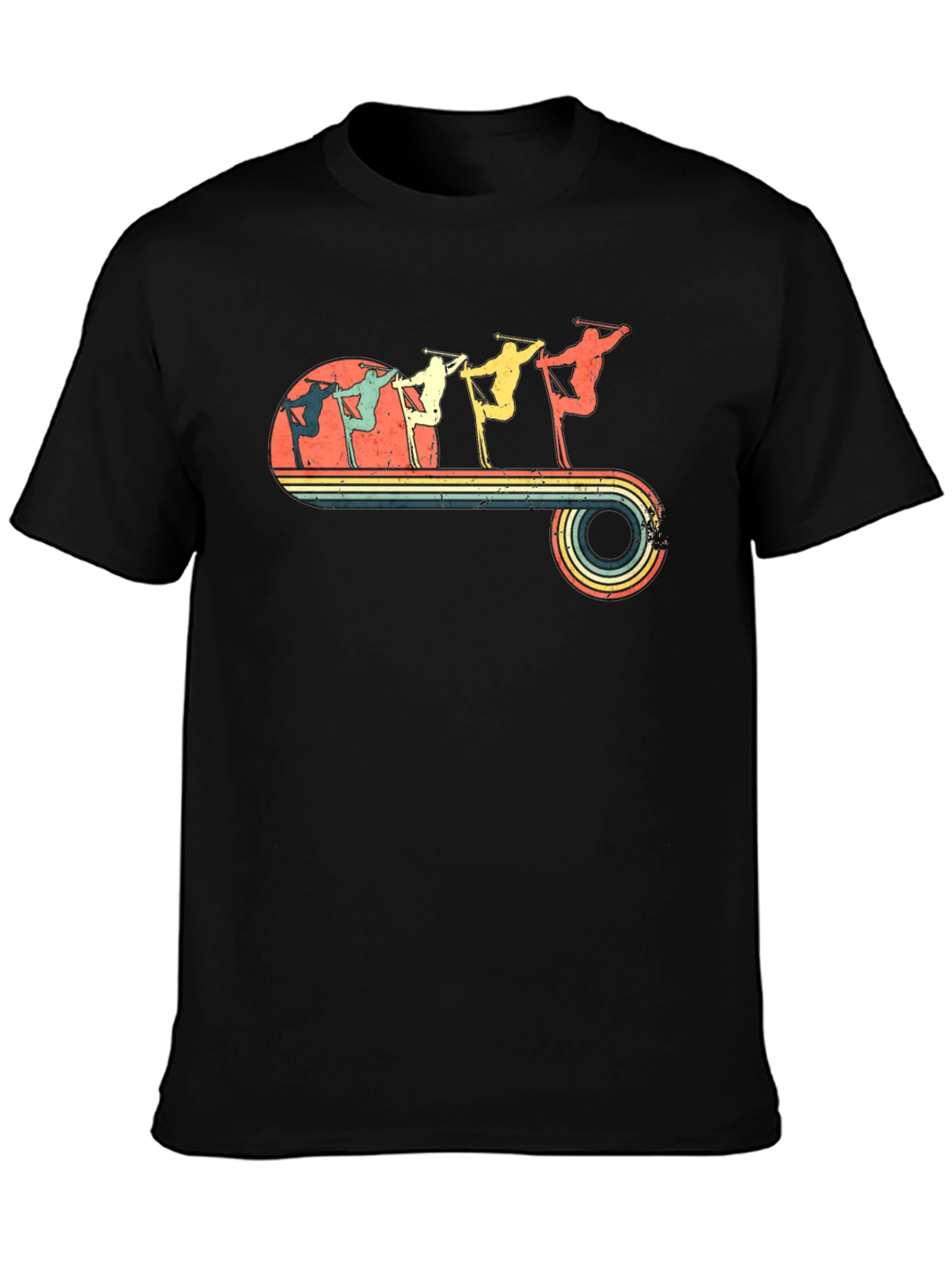 Retro Skiing Evolution T-Shirt