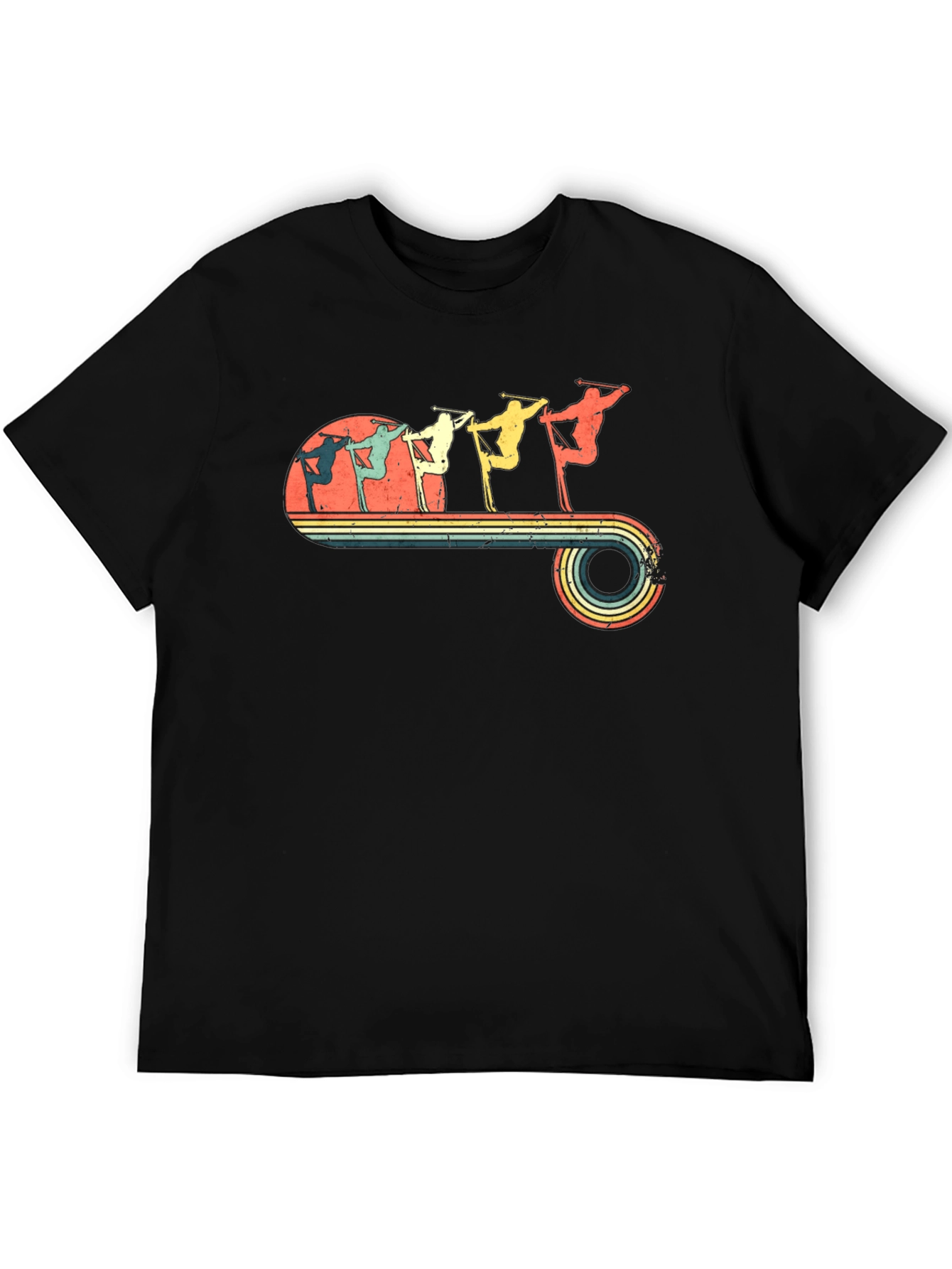 Retro Skiing Evolution T-Shirt