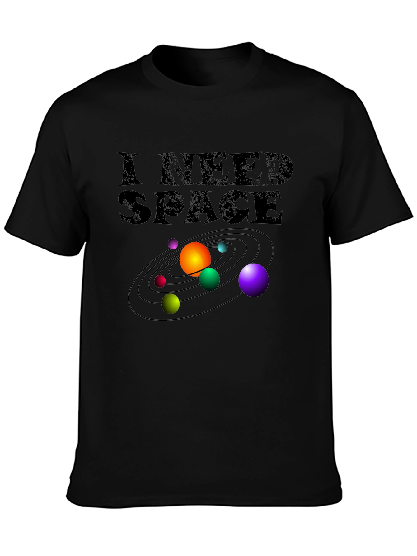 I Need Space T-Shirt - Galaxy Planets Graphic Tee