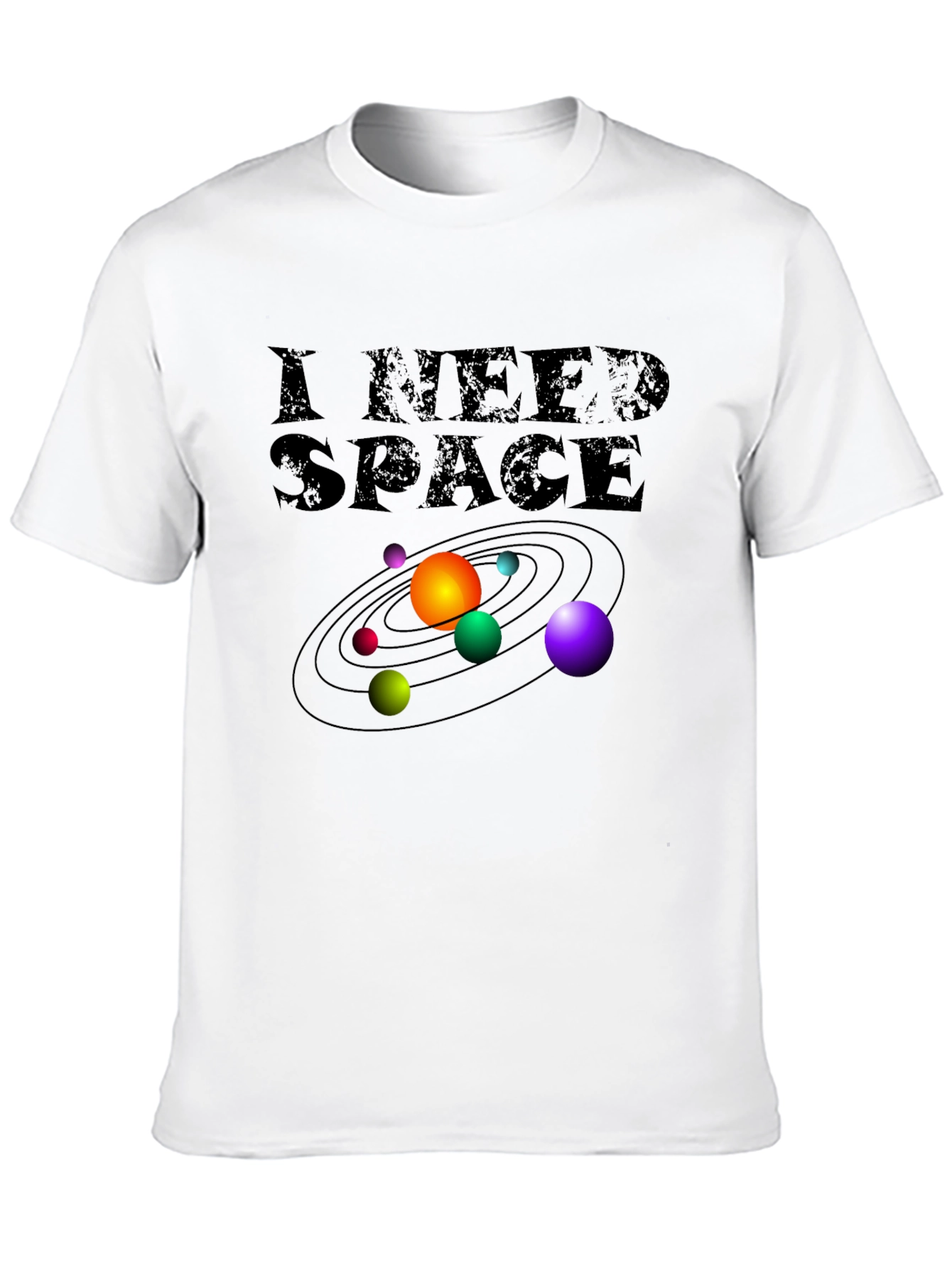 I Need Space T-Shirt - Galaxy Planets Graphic Tee