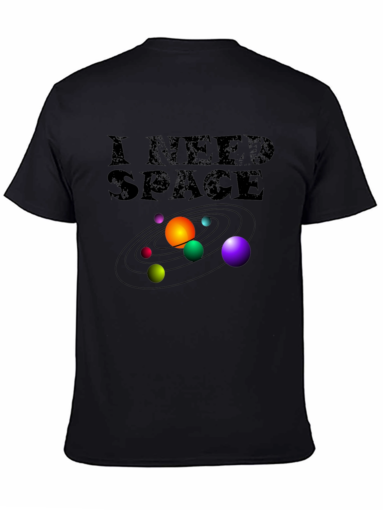 I Need Space T-Shirt - Galaxy Planets Graphic Tee
