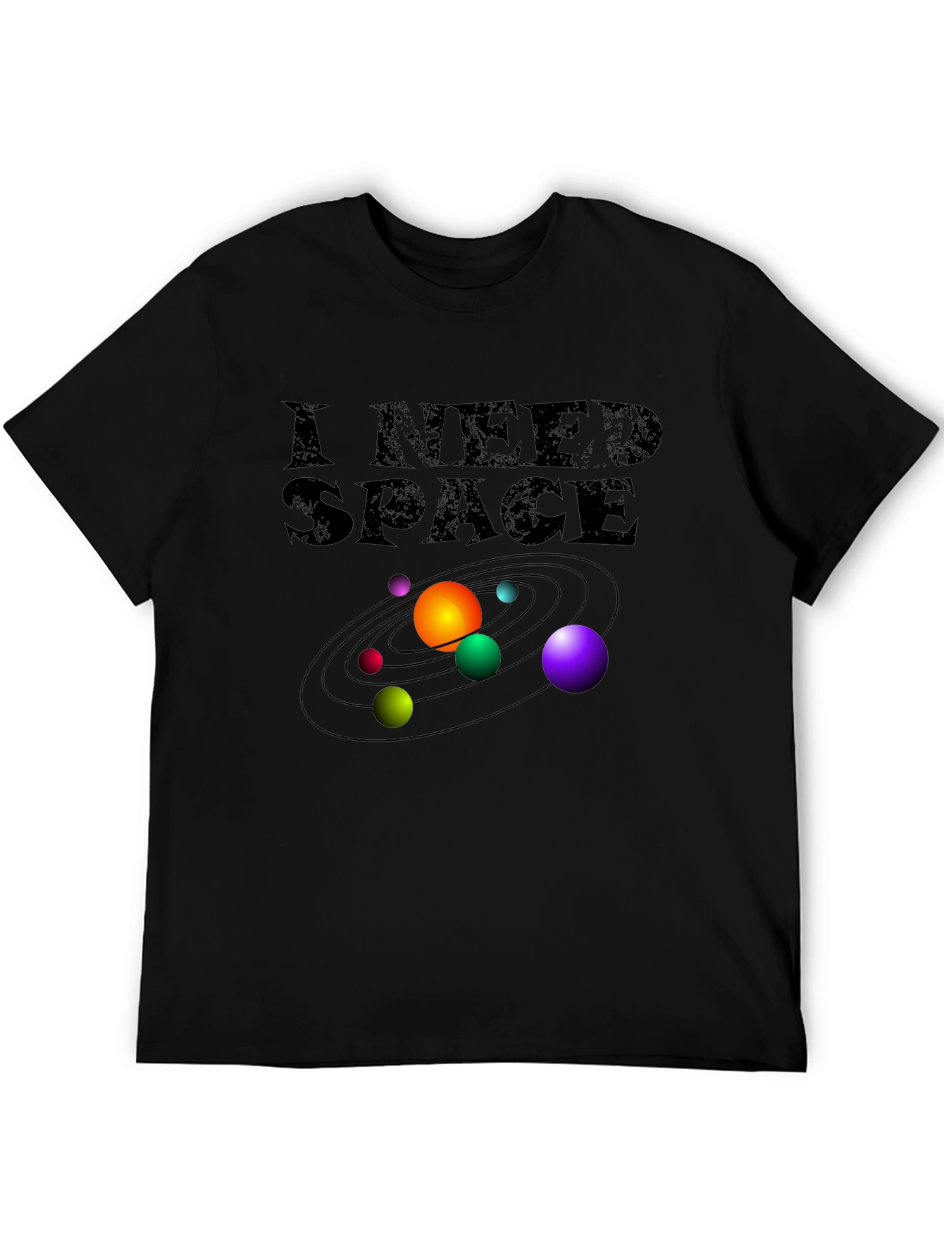 I Need Space T-Shirt - Galaxy Planets Graphic Tee