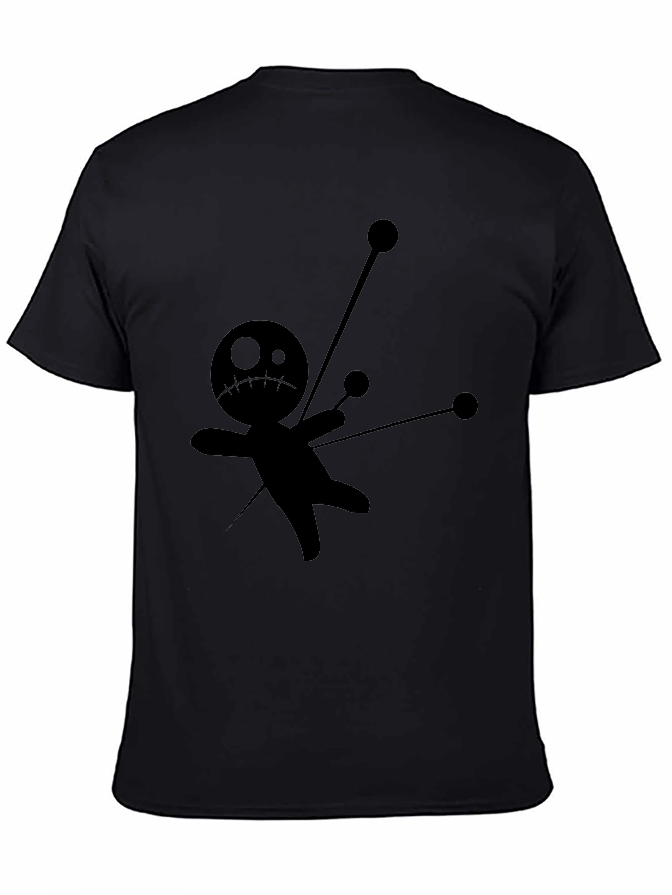 Voodoo Doll Graphic Tee - Unisex Black T-Shirt