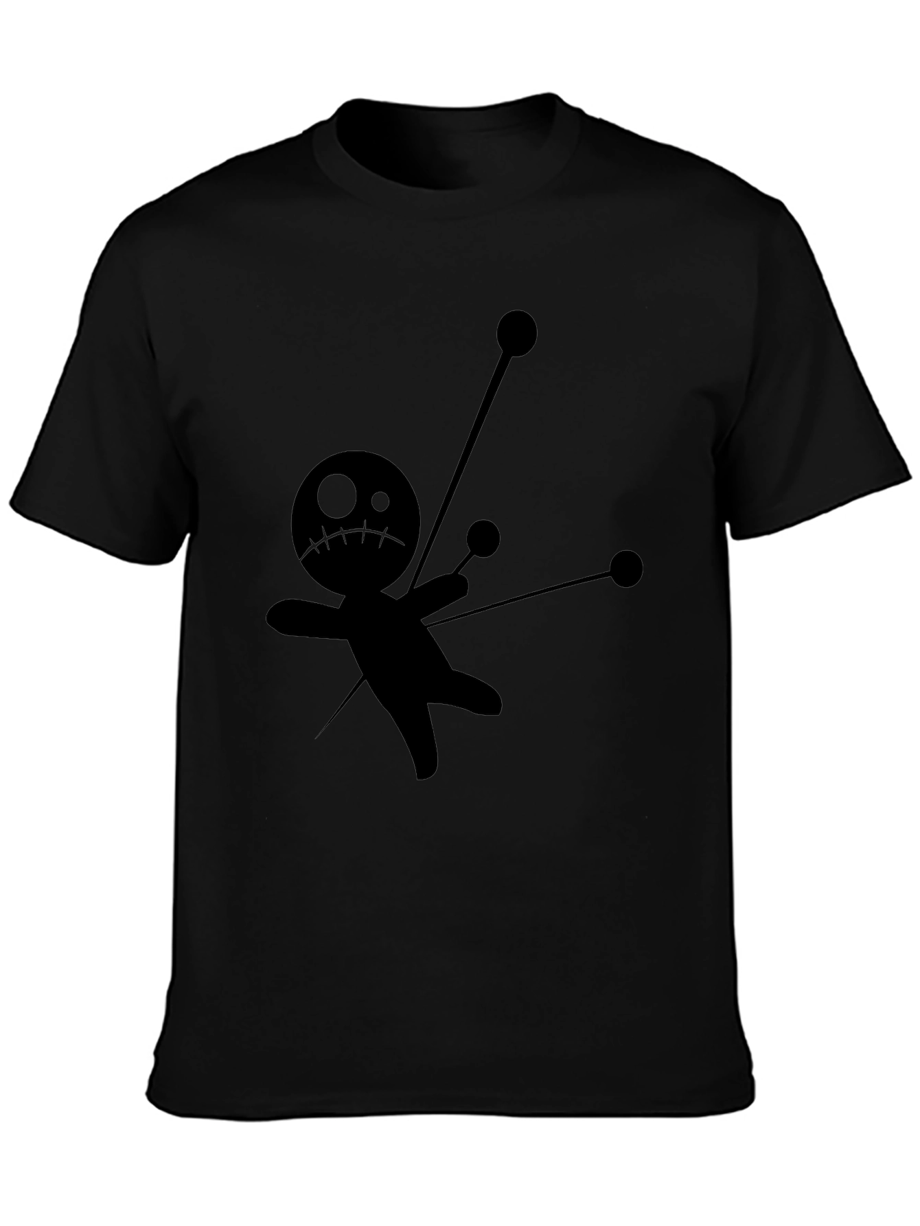 Voodoo Doll Graphic Tee - Unisex Black T-Shirt