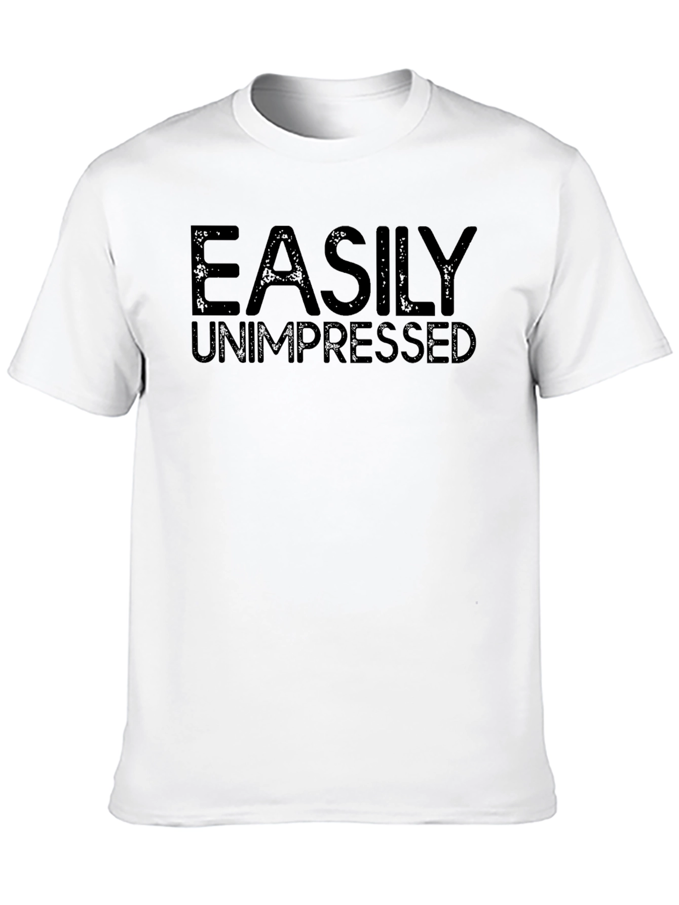 Easily Unimpressed Black Graphic T-Shirt