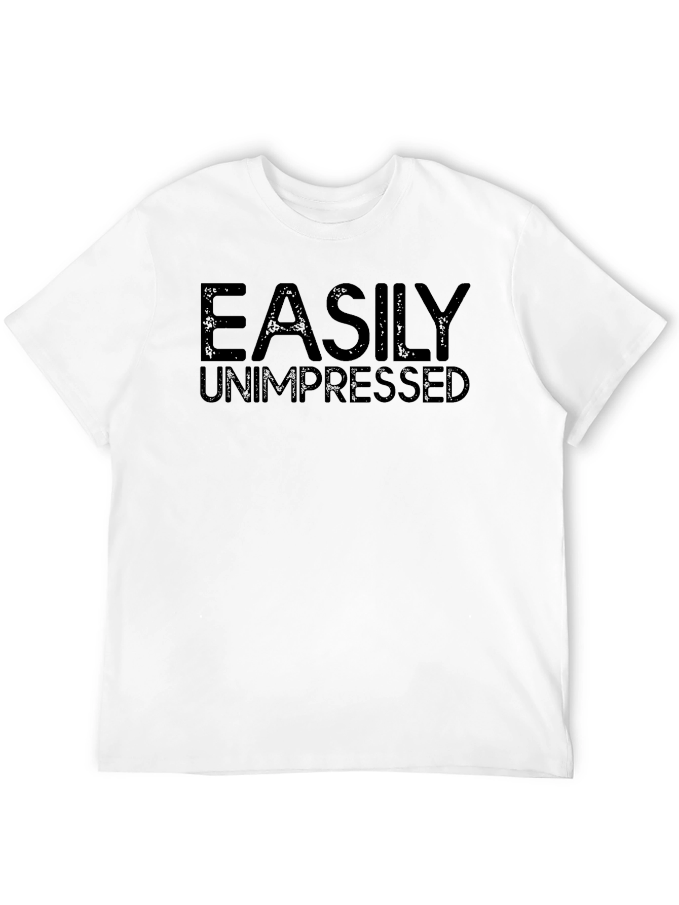 Easily Unimpressed Black Graphic T-Shirt