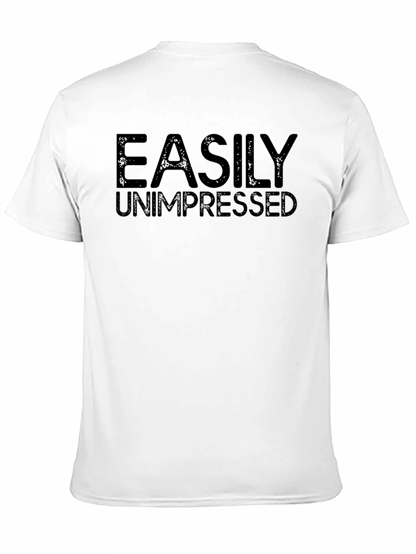 Easily Unimpressed Black Graphic T-Shirt