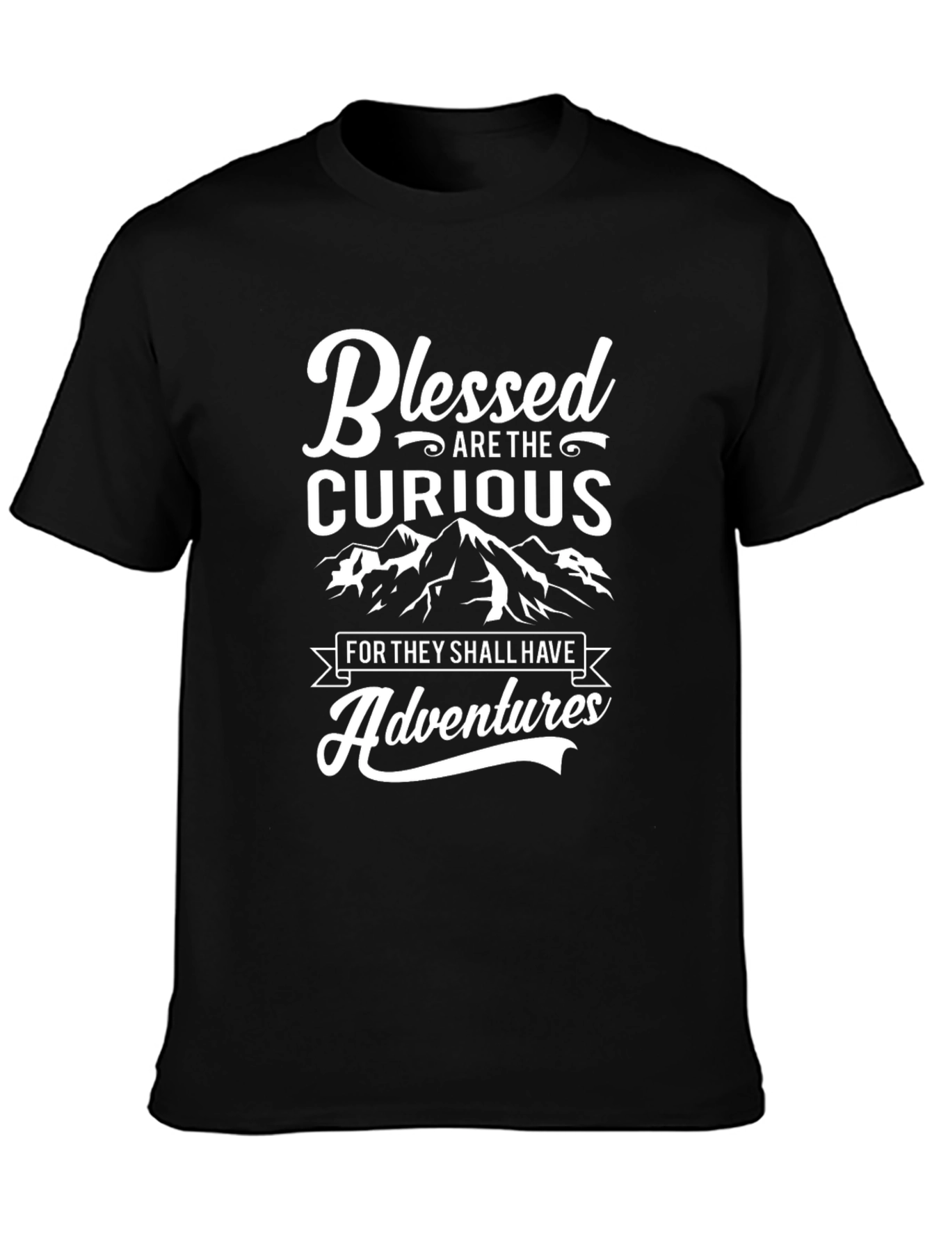 Blessed are the Curious Black T-Shirt