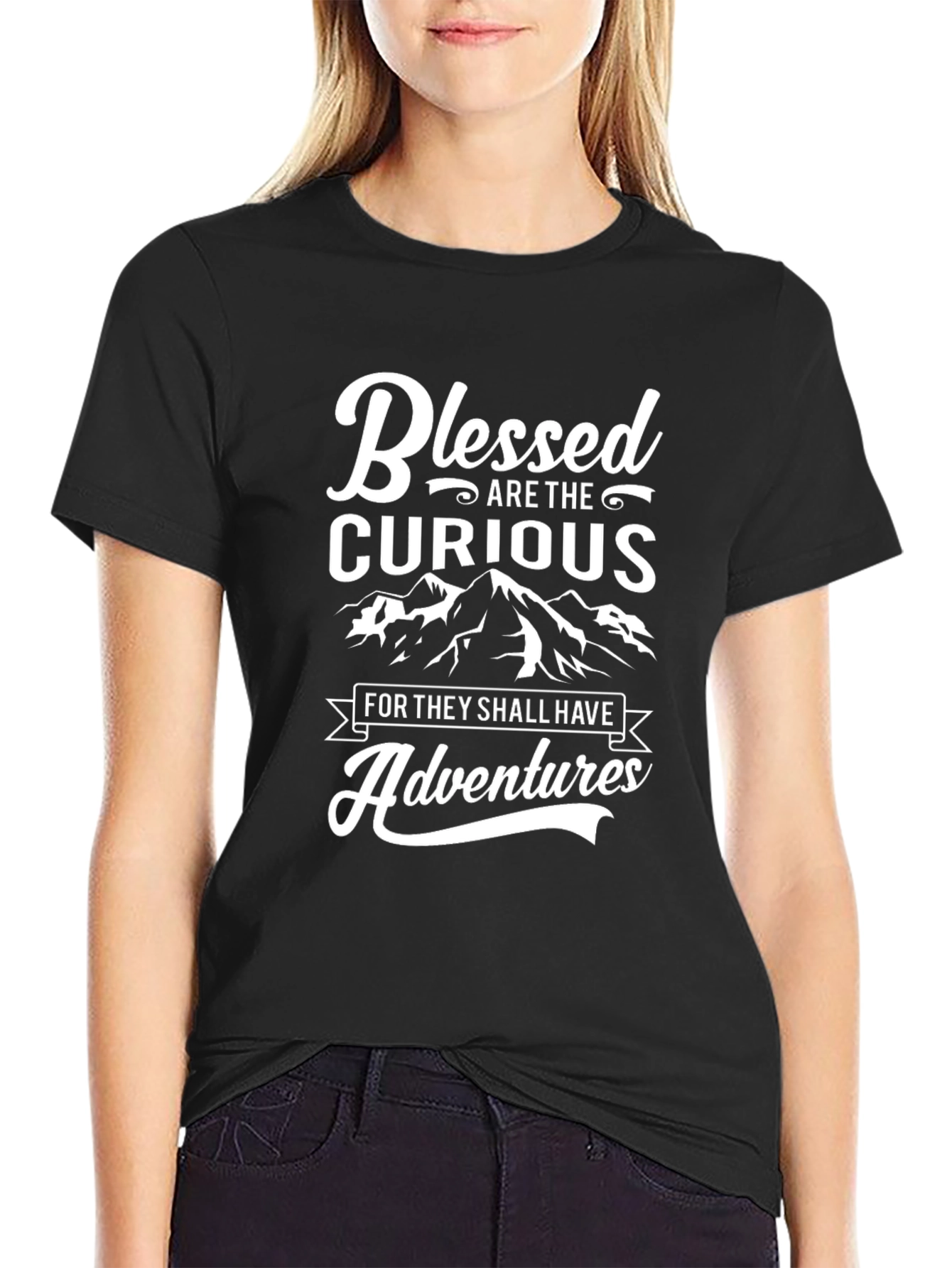 Blessed are the Curious Black T-Shirt