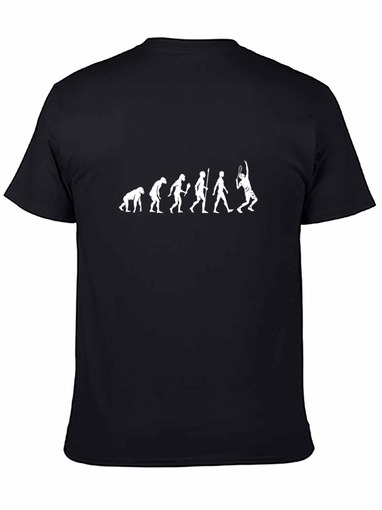 Evolution of Tennis Black T-Shirt
