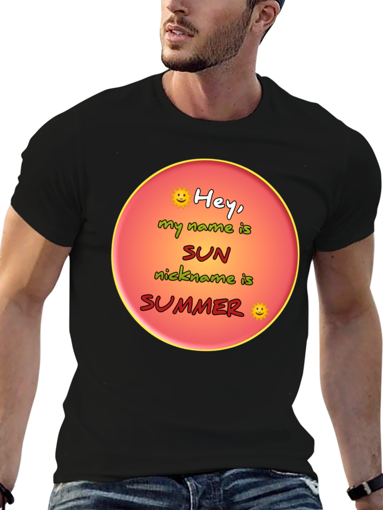 Hey My Name is Sun Summer T-Shirt
