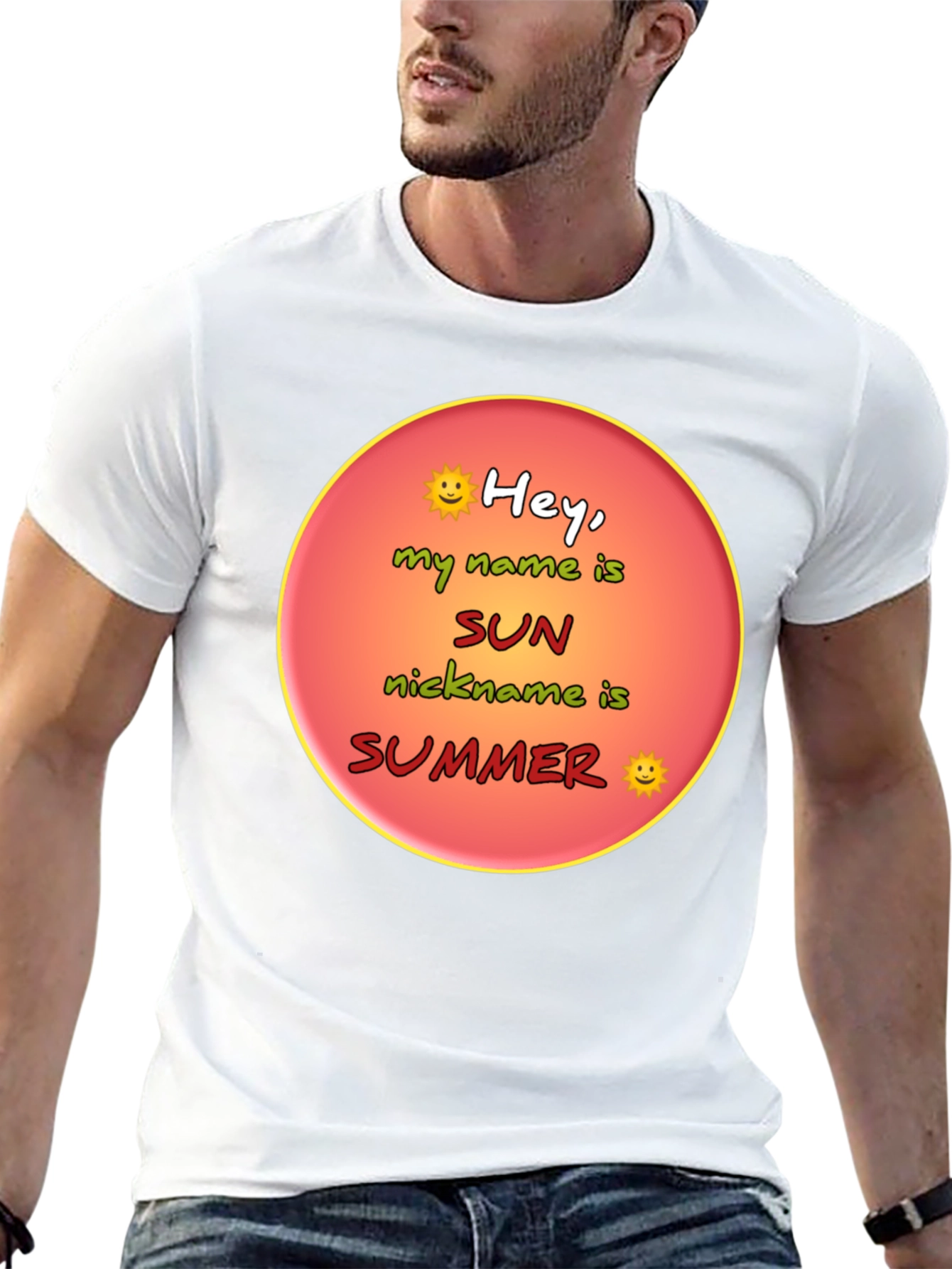 Hey My Name is Sun Summer T-Shirt