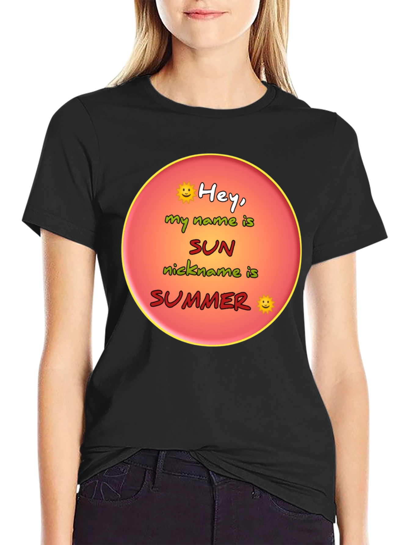 Hey My Name is Sun Summer T-Shirt