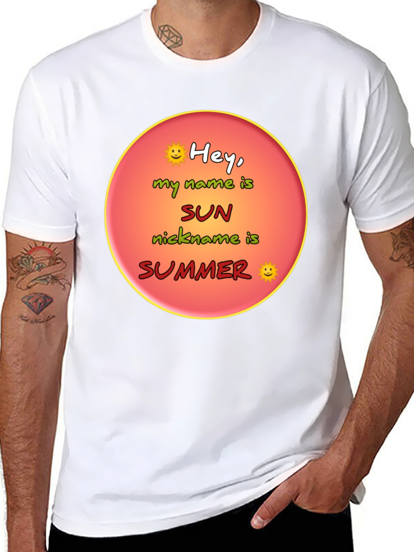 Hey My Name is Sun Summer T-Shirt
