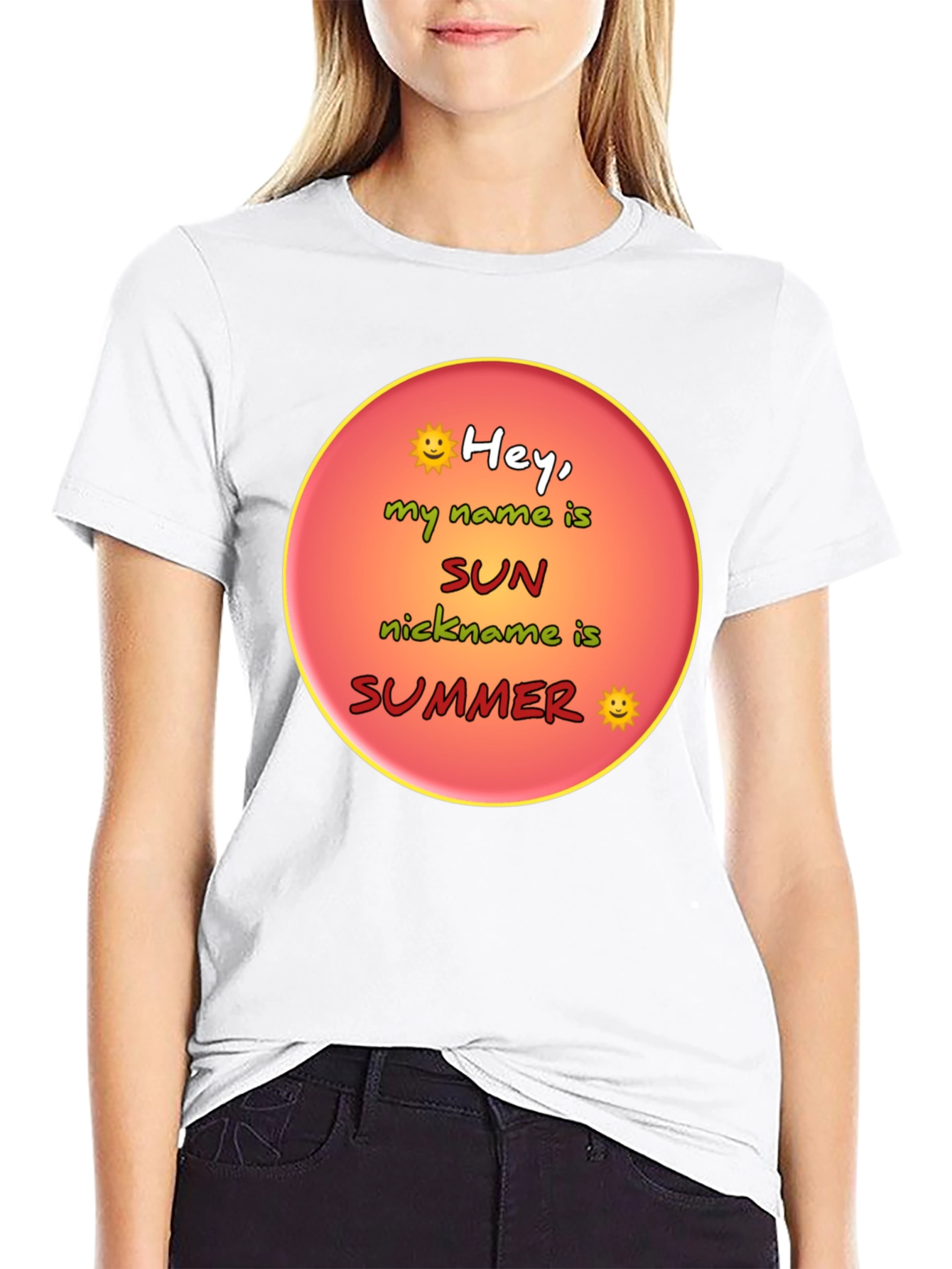 Hey My Name is Sun Summer T-Shirt