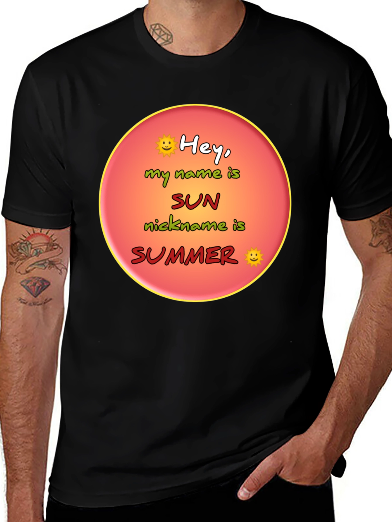 Hey My Name is Sun Summer T-Shirt