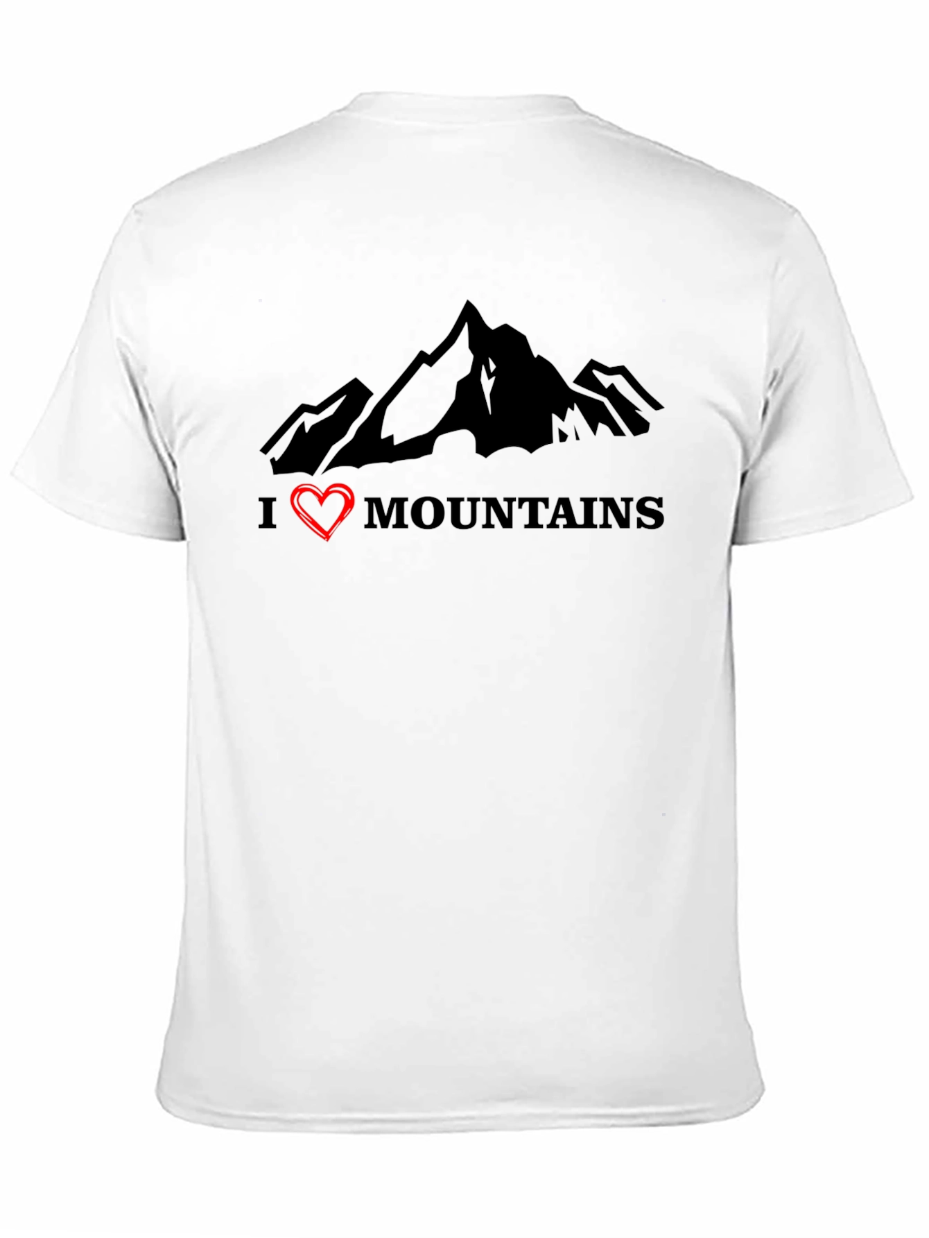 I Heart Mountains Graphic Tee - Black