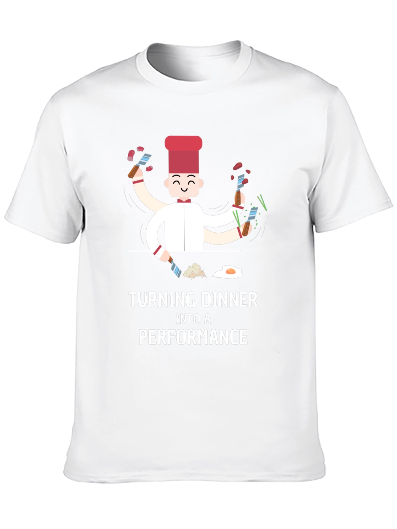 Turning Dinner into a Performance Black T-Shirt