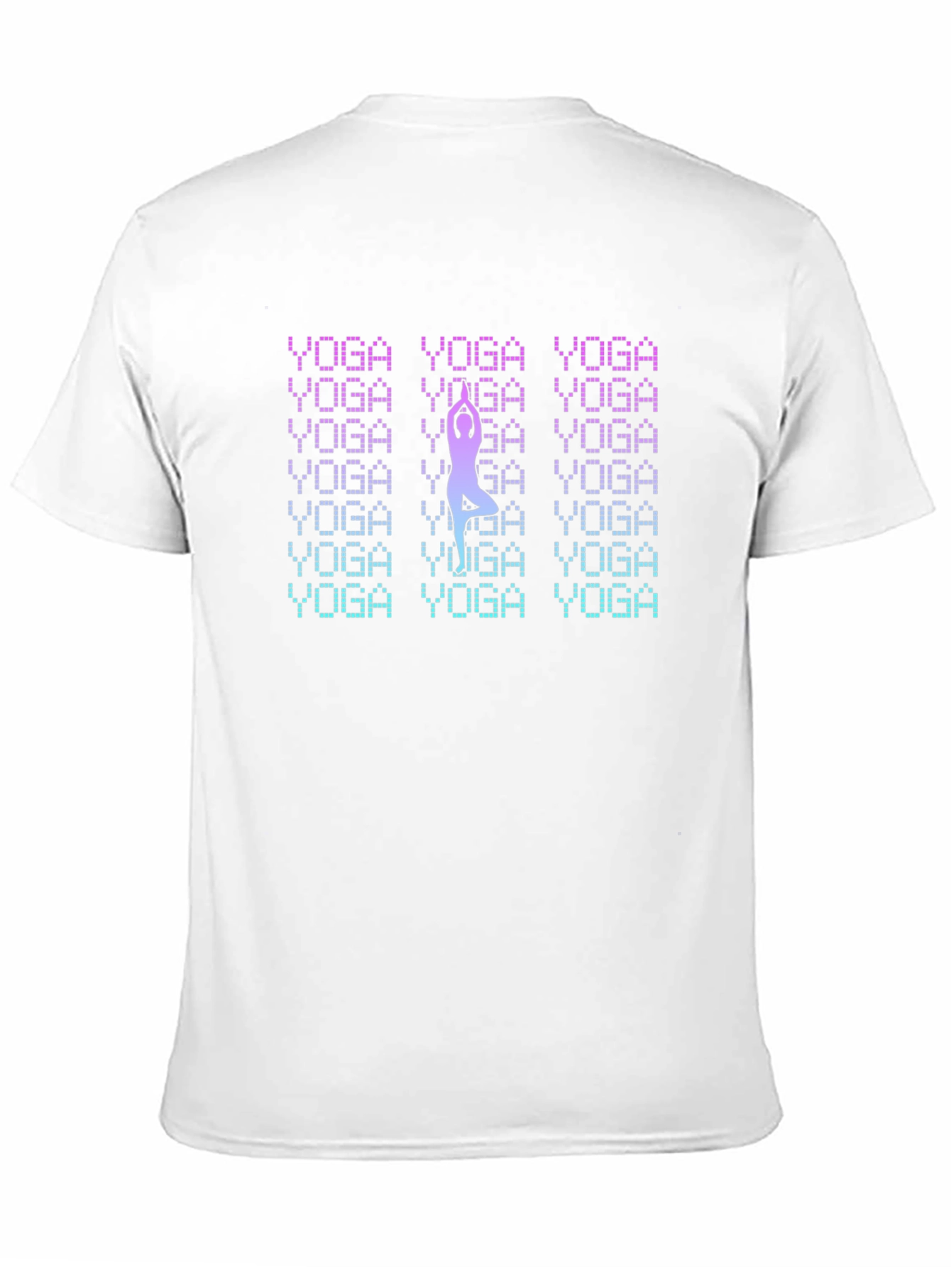 Yoga Pose Graphic Print Mens Black T-Shirt