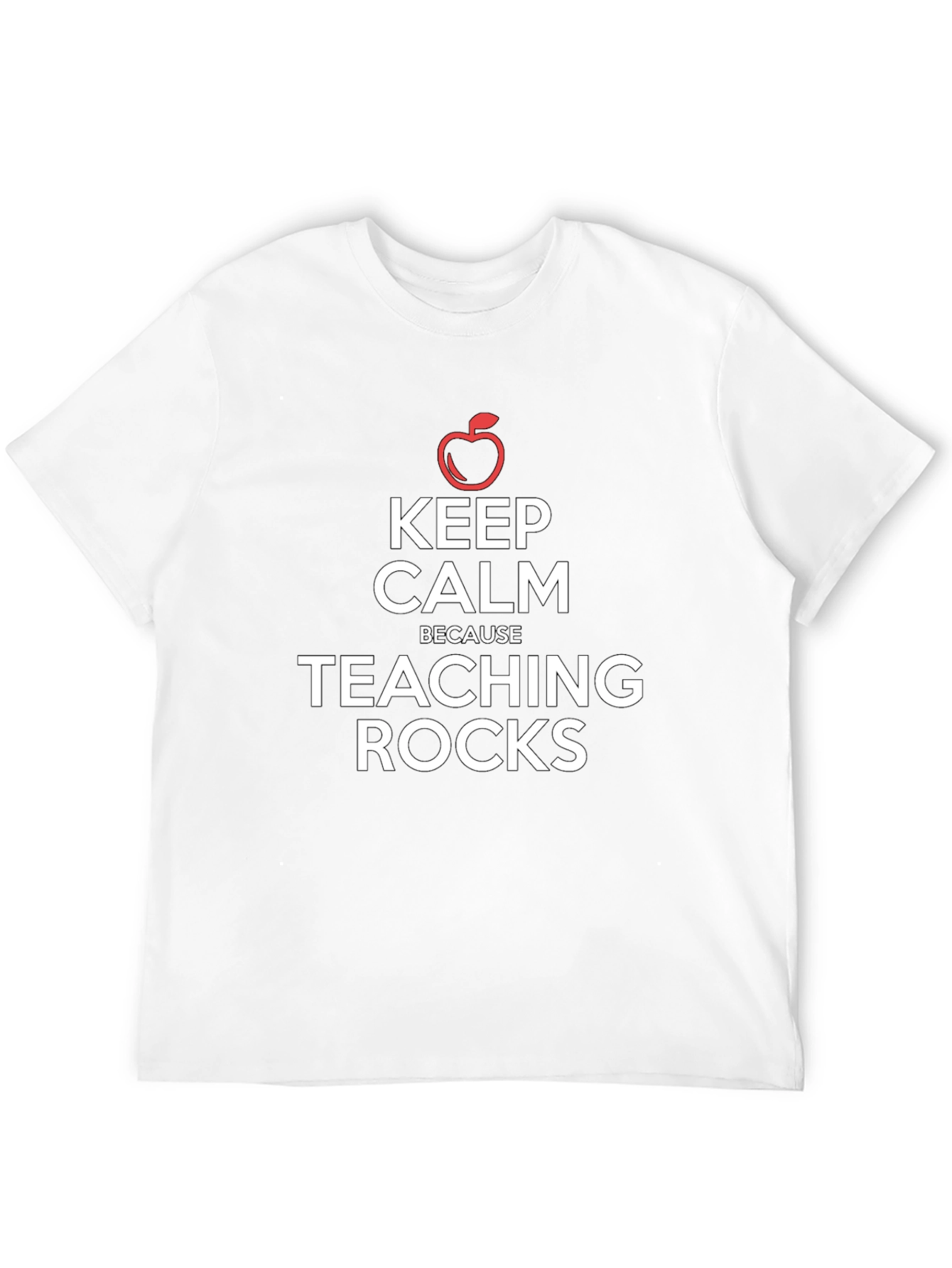 Keep Calm Because Teaching Rocks T-Shirt