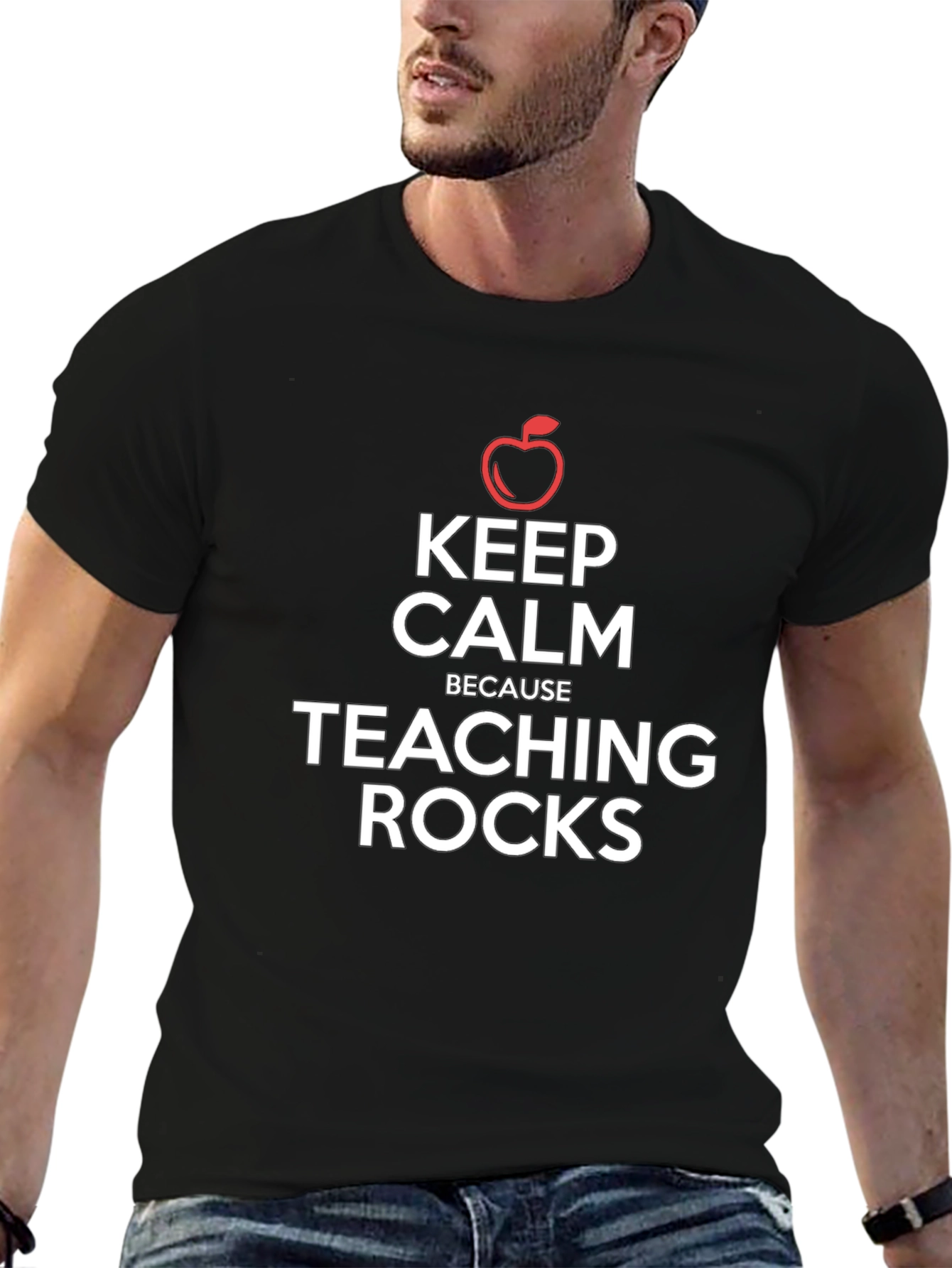Keep Calm Because Teaching Rocks T-Shirt