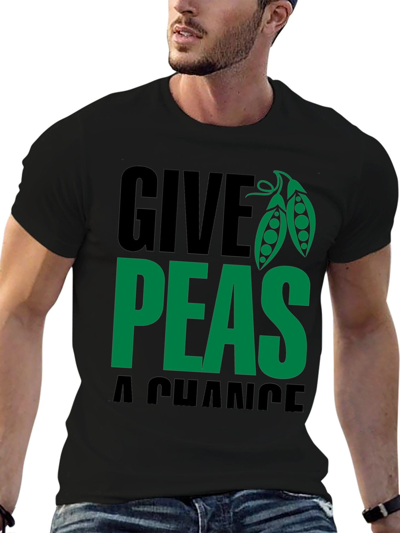Give Peas a Chance T-Shirt - Soft Cotton Blend