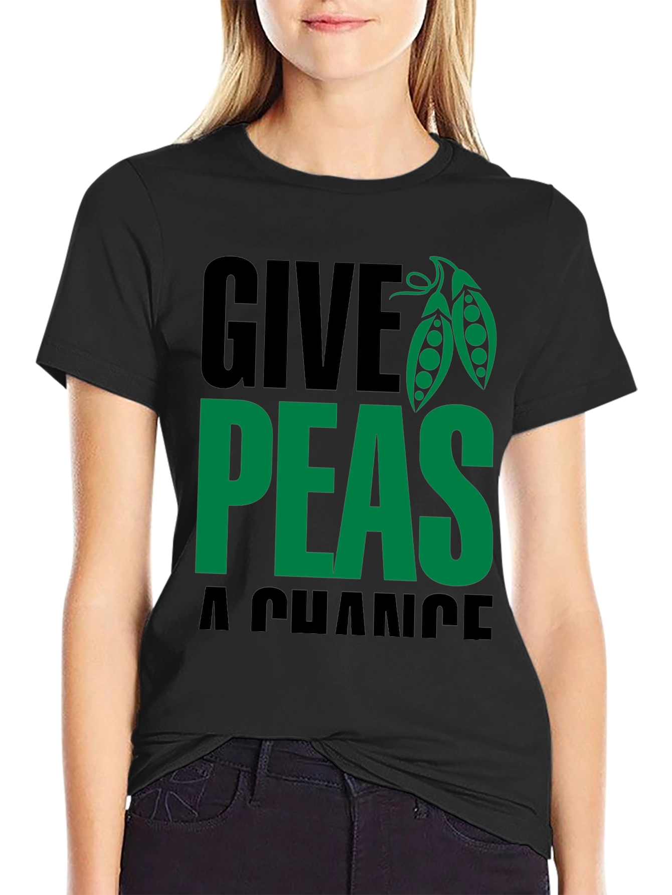 Give Peas a Chance T-Shirt - Soft Cotton Blend