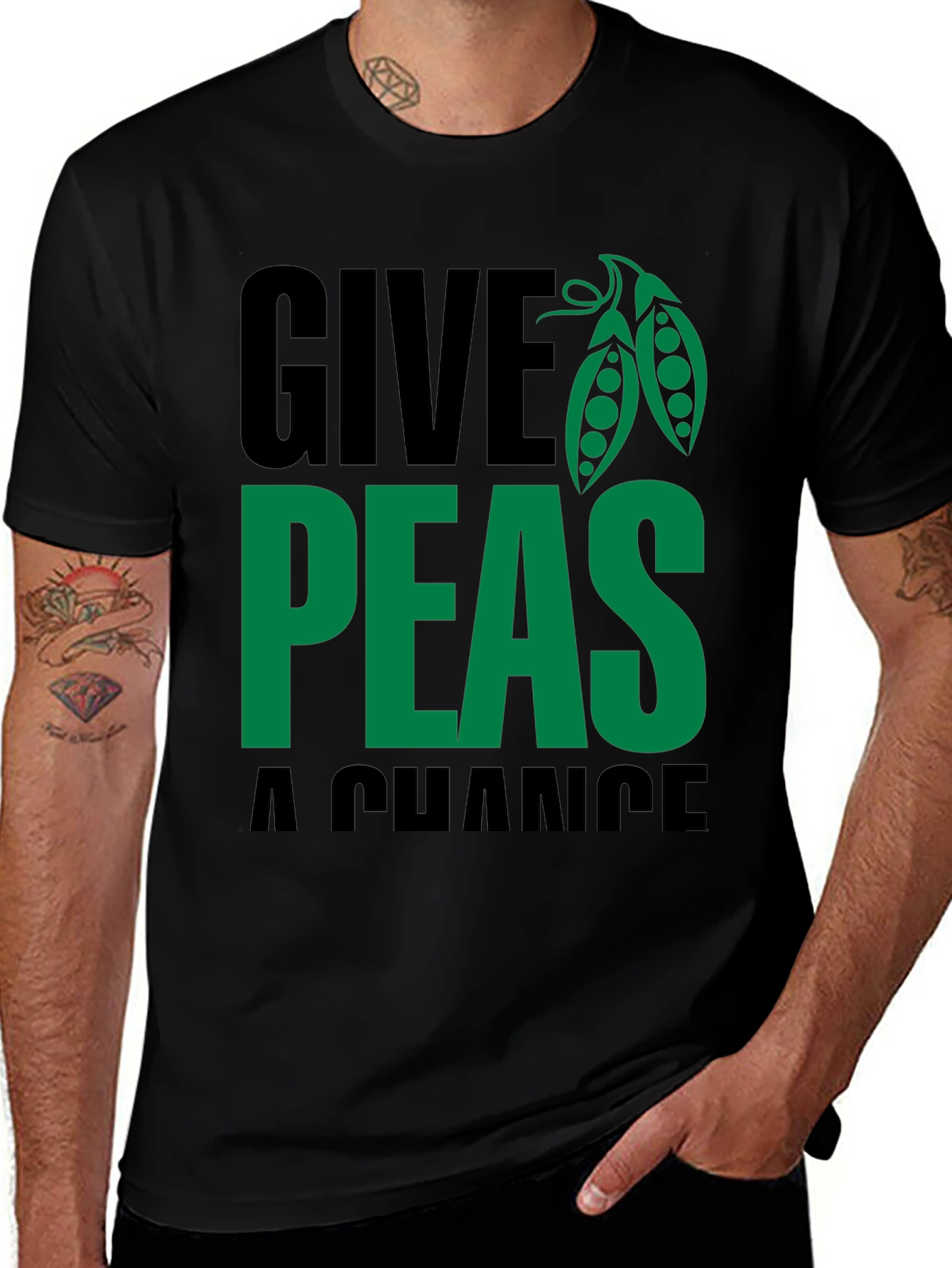 Give Peas a Chance T-Shirt - Soft Cotton Blend