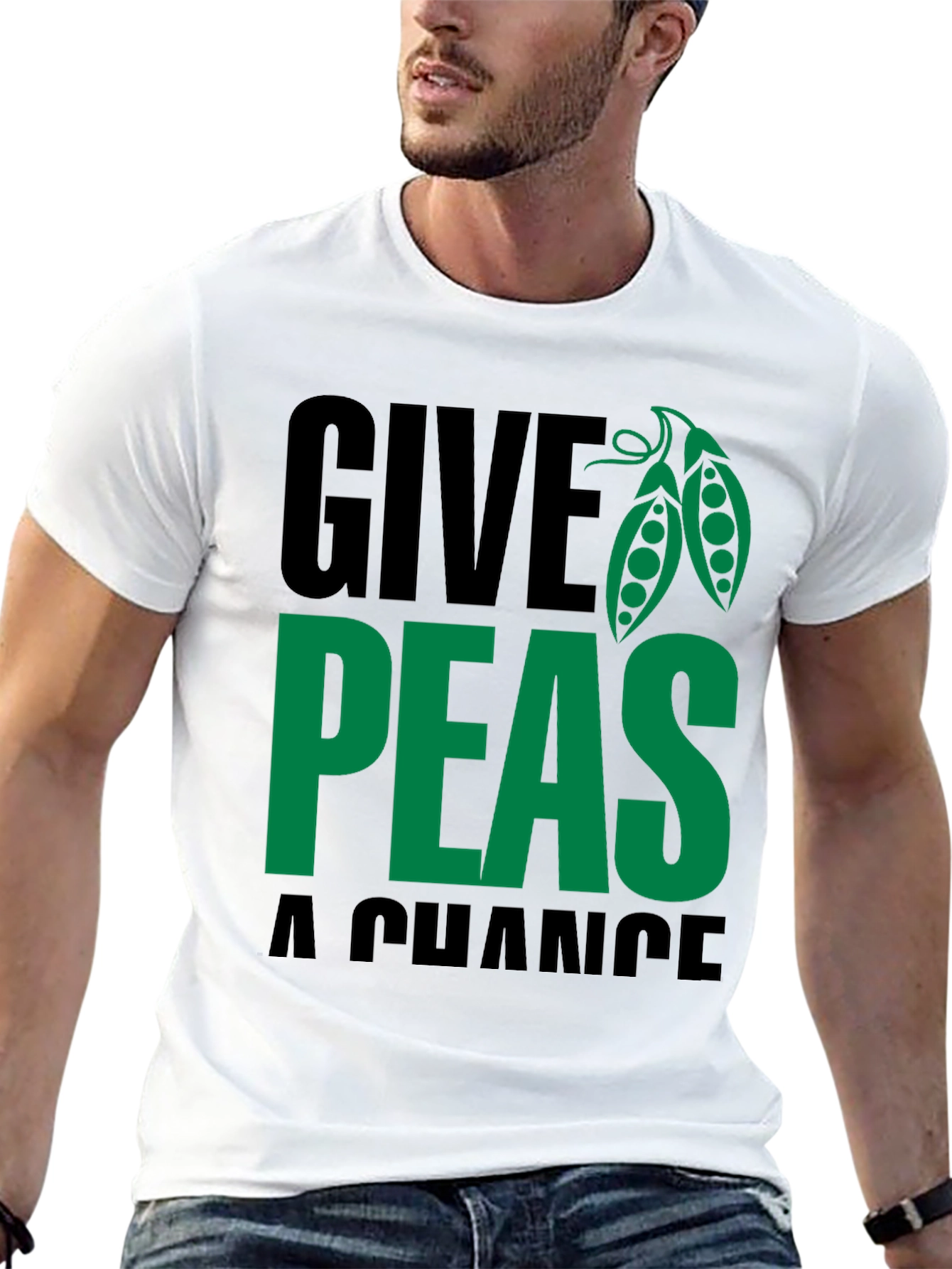 Give Peas a Chance T-Shirt - Soft Cotton Blend