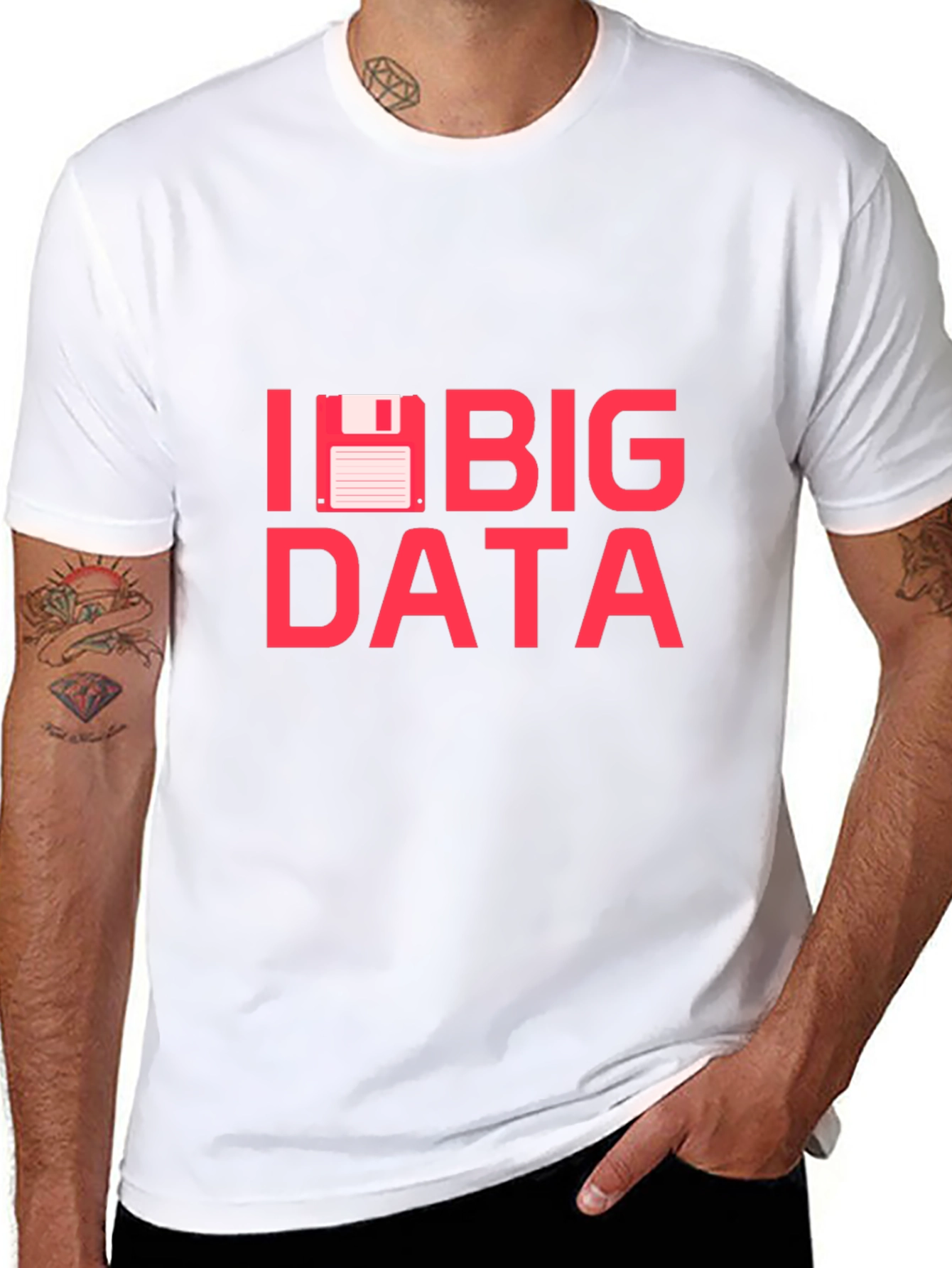 I Floppy Disk Big Data Funny IT T-Shirt