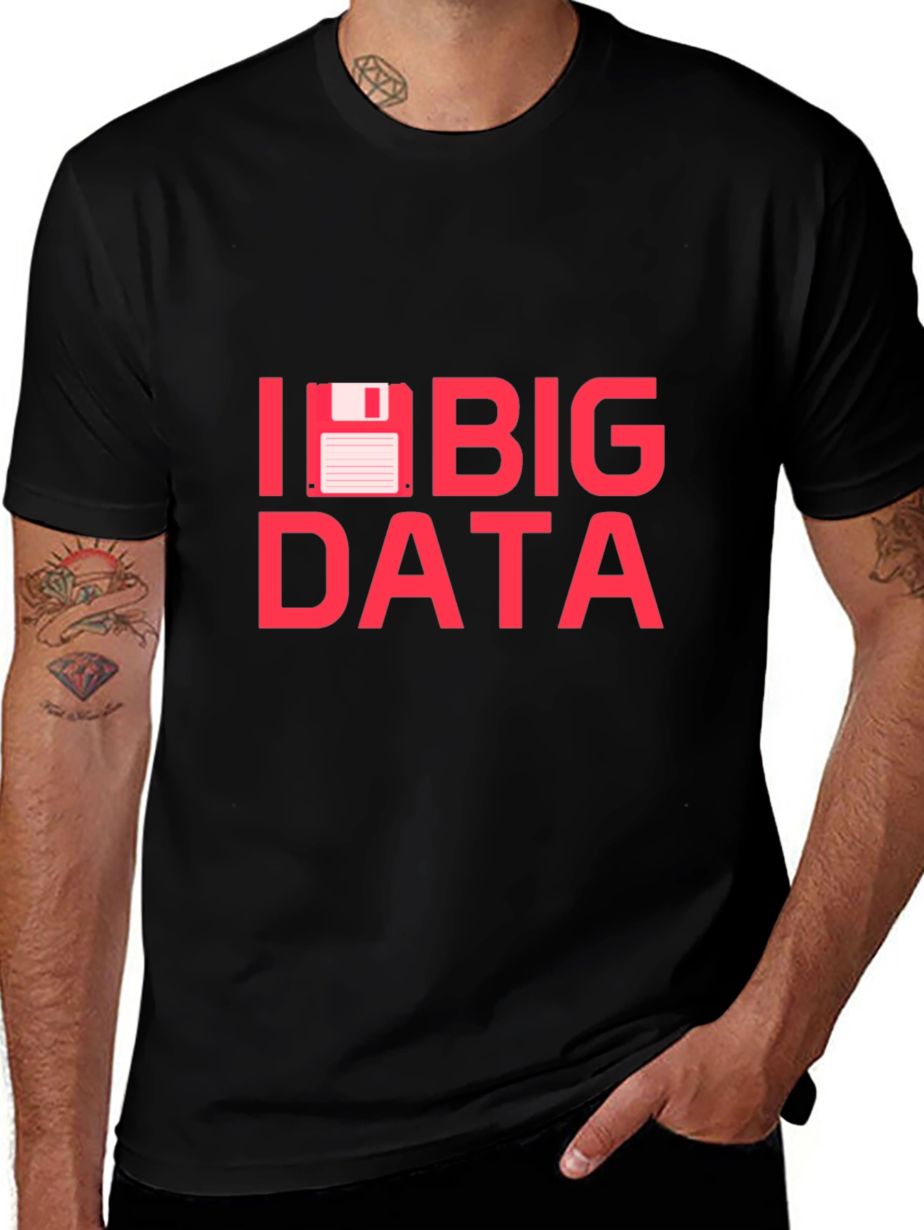 I Floppy Disk Big Data Funny IT T-Shirt