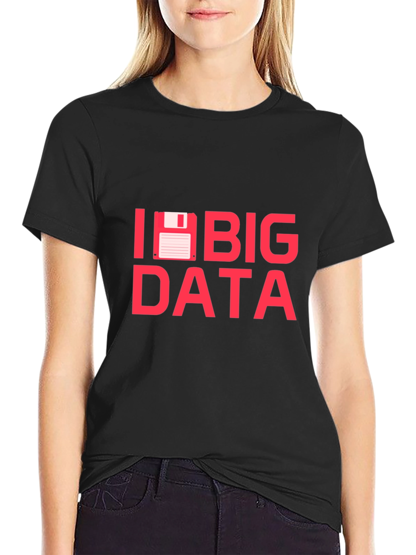 I Floppy Disk Big Data Funny IT T-Shirt