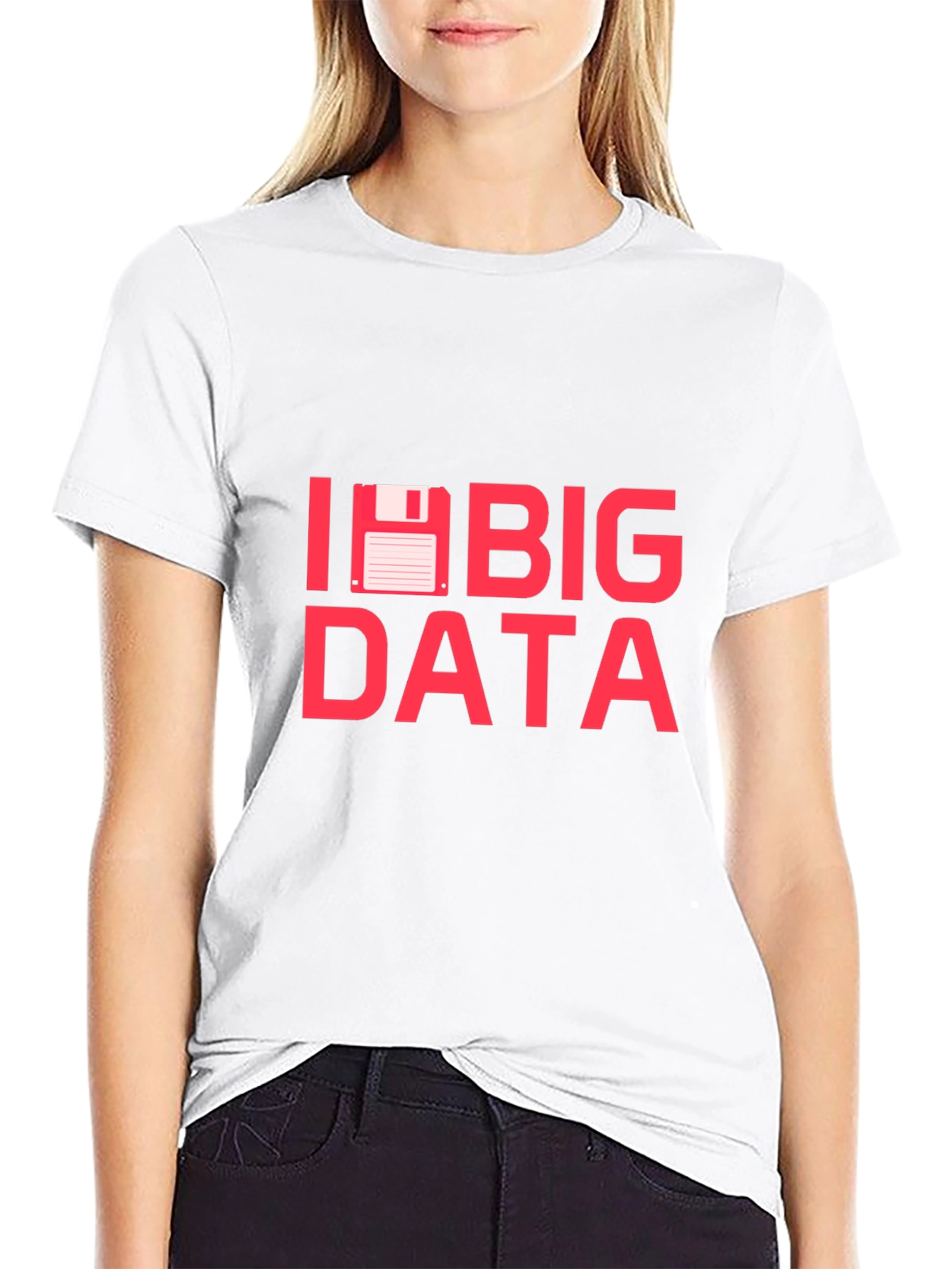 I Floppy Disk Big Data Funny IT T-Shirt