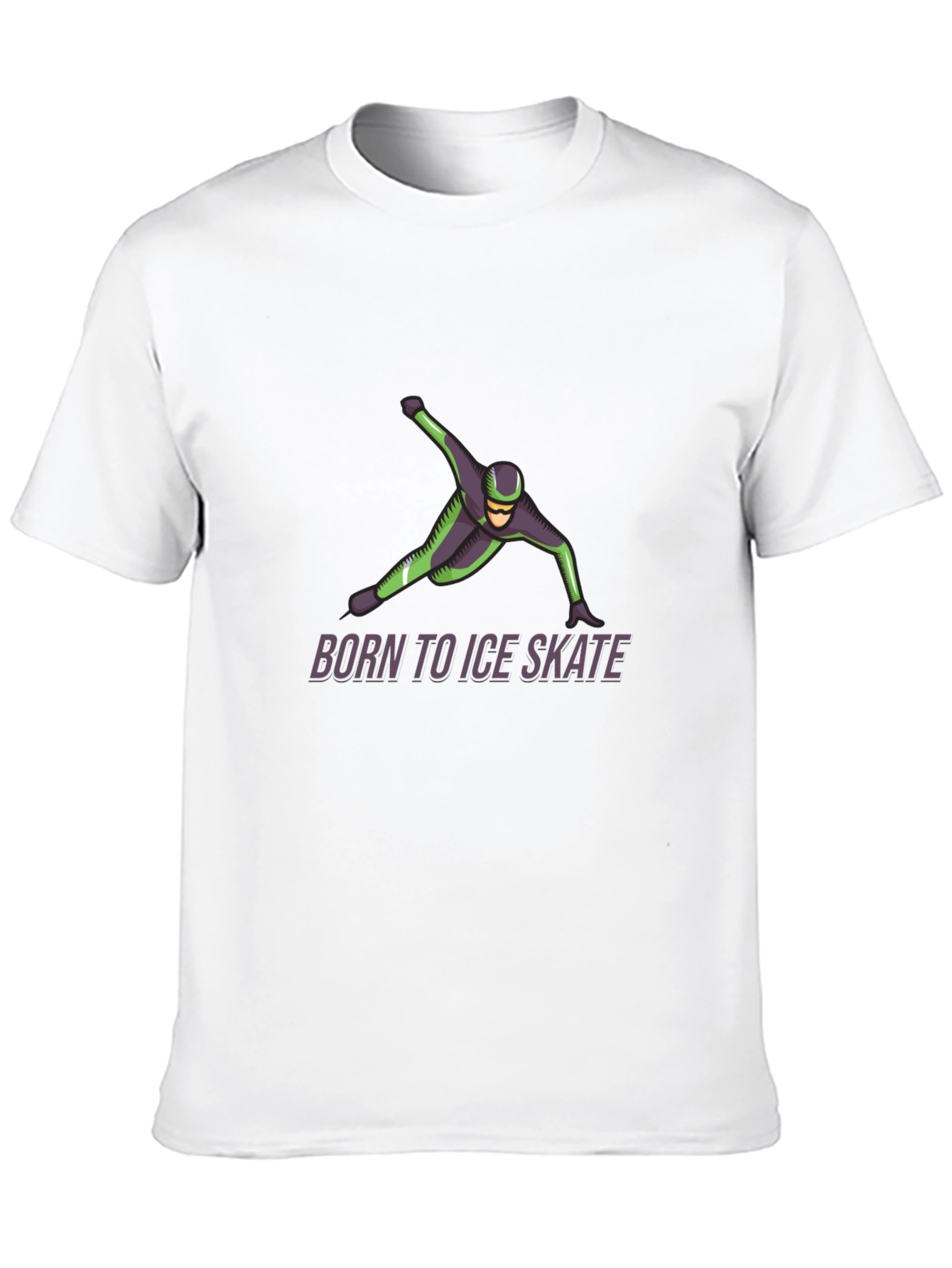Born to Ice Skate Graphic Tee - Black