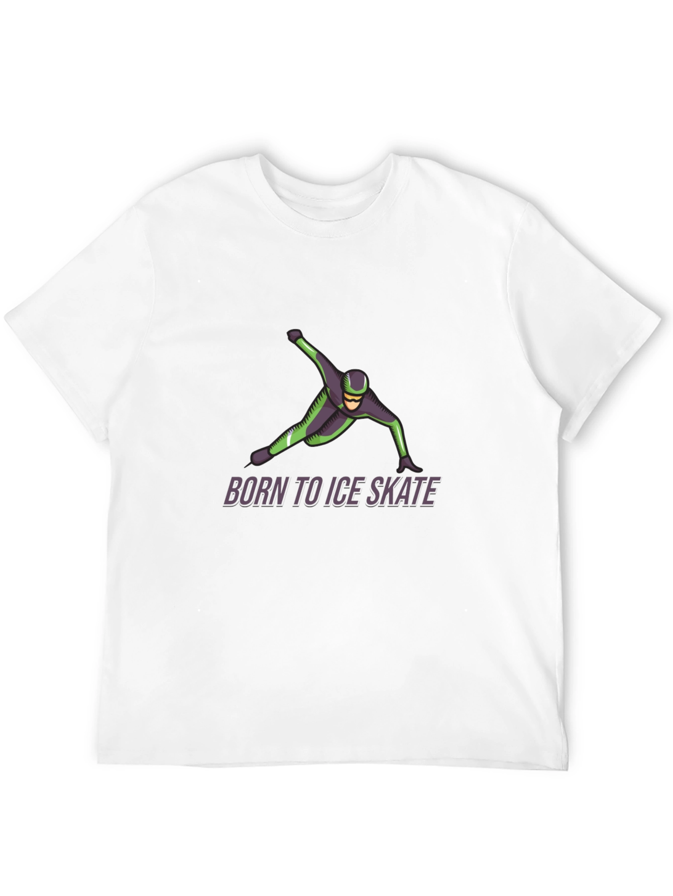 Born to Ice Skate Graphic Tee - Black