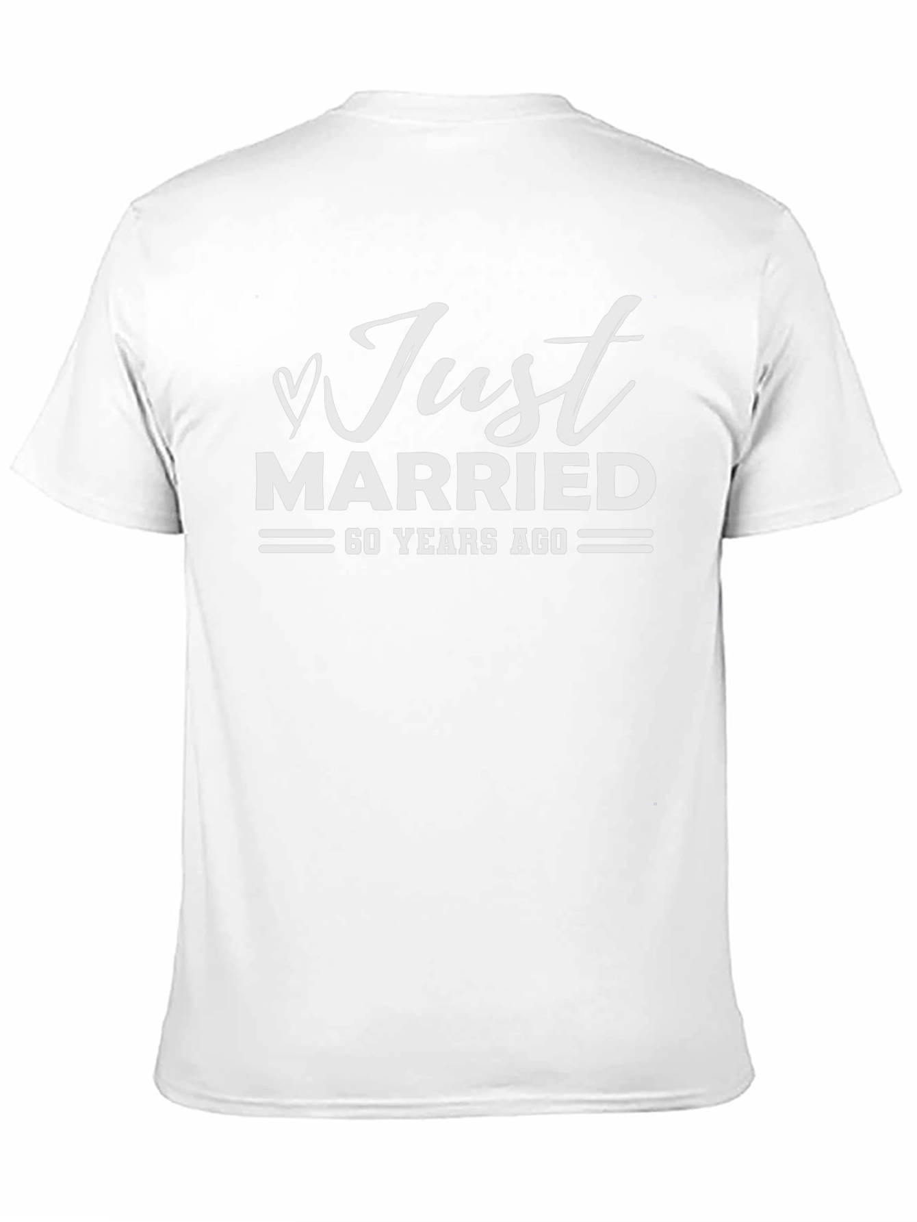 Just Married 60 Years Ago Anniversary T-Shirt