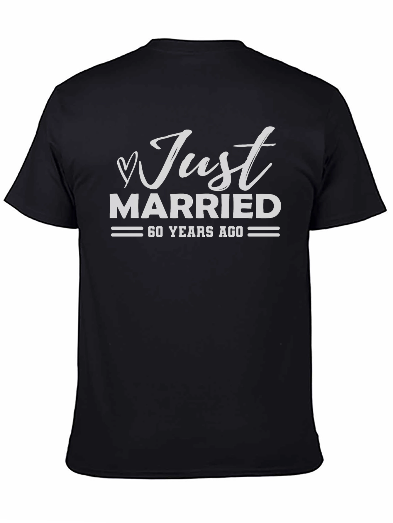 Just Married 60 Years Ago Anniversary T-Shirt