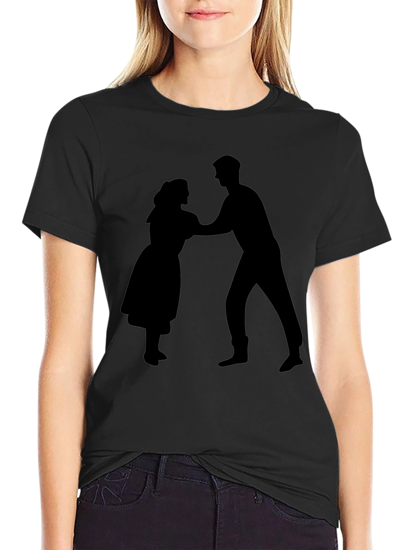 Silhouette Dance Tee - Romantic Retro Style